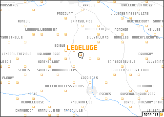 map of Le Déluge