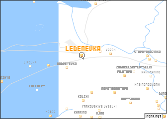 map of Ledenëvka