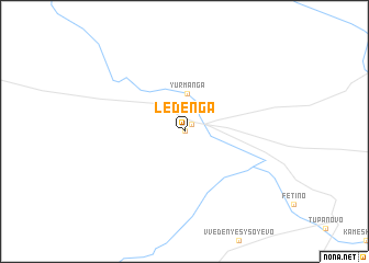 map of Leden\