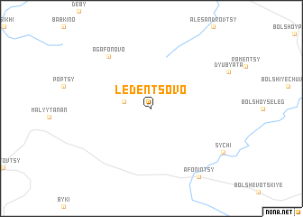 map of Ledentsovo