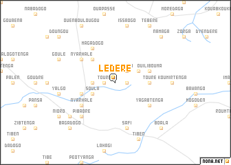 map of Lédéré