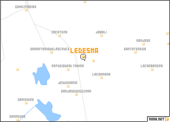 map of Ledesma