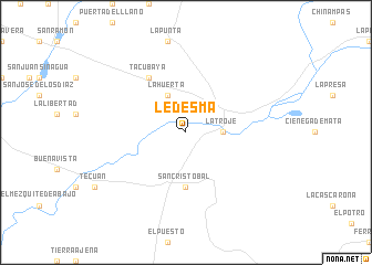 map of Ledesma