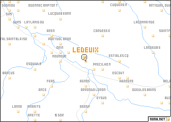 map of Ledeuix