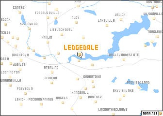 map of Ledgedale