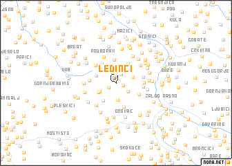 map of Ledinci