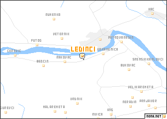 map of Ledinci