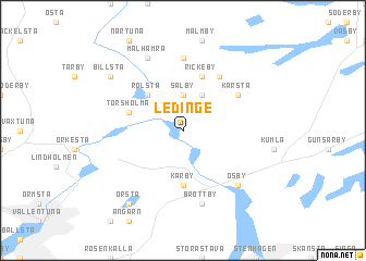 map of Ledinge