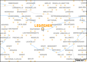 map of Ledinghem