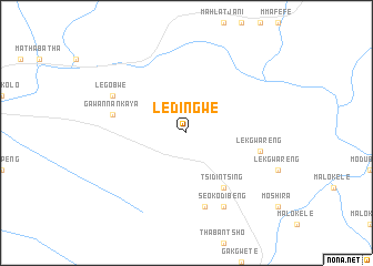 map of Ledingwe