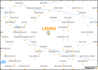 map of Ledinki