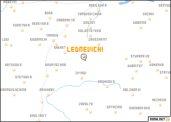 map of Lednevichi