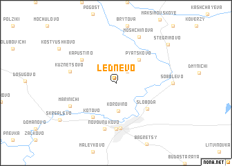 map of Lednëvo