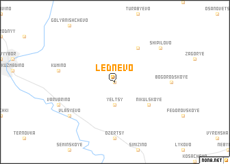 map of Lednëvo