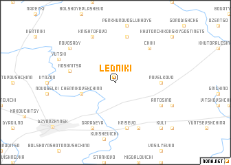 map of Ledniki