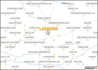 map of Le Dognon