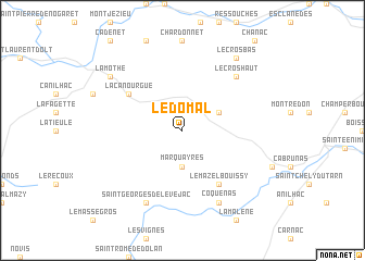 map of Le Domal