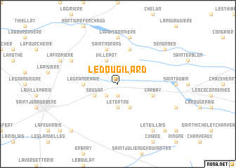 map of Le Dougilard