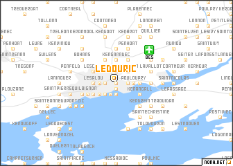 map of Le Douric