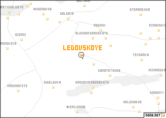 map of Ledovskoye