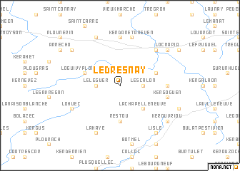 map of Le Dresnay