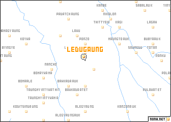 map of Ledugaung