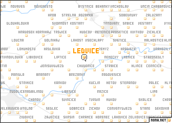 map of Ledvice