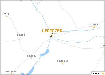 map of Lędyczek