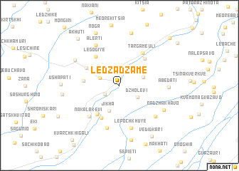 map of Ledzadzame