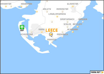 map of Leece