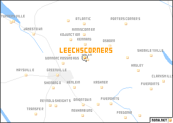 map of Leechs Corners