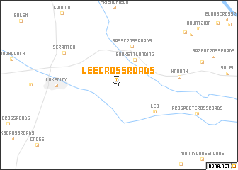 map of Lee Crossroads