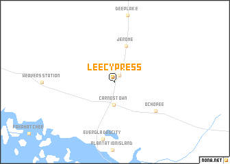 map of Lee Cypress