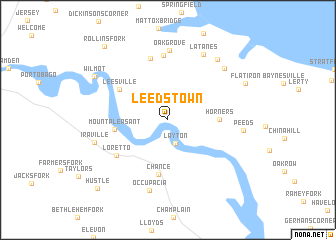 map of Leedstown