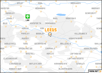 map of Leeds