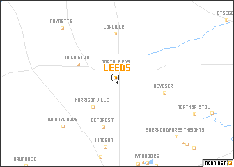 map of Leeds