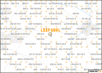 map of Leefdaal