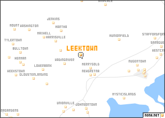 map of Leektown