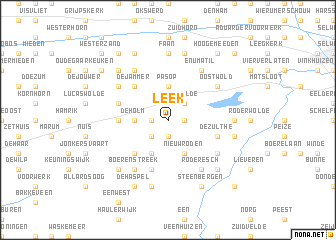 map of Leek