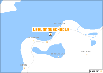 map of Leelanau Schools