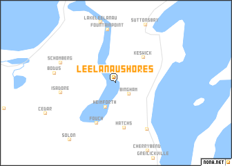 map of Leelanau Shores