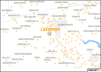 map of Lee Manor