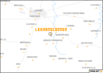 map of Leemans Corner