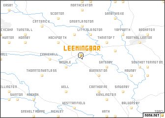 map of Leeming Bar