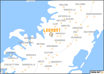 map of Lee Mont