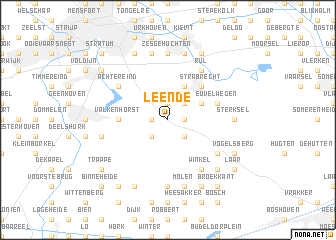 map of Leende