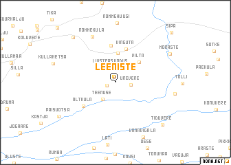 map of Leeniste