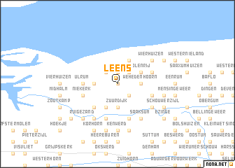 map of Leens