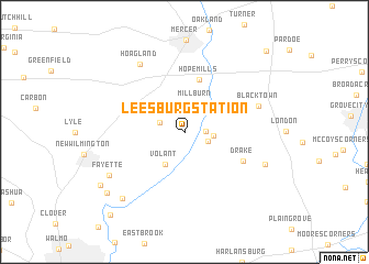 map of Leesburg Station