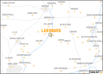 map of Leesburg